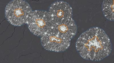 Overture streets data is loaded and cleaned for the 10km buffered geometries