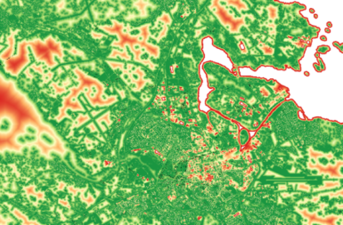 HNAT analysis showing viable habitats for insect species.