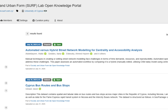 Screenshot of SURF Lab portal on Zenodo